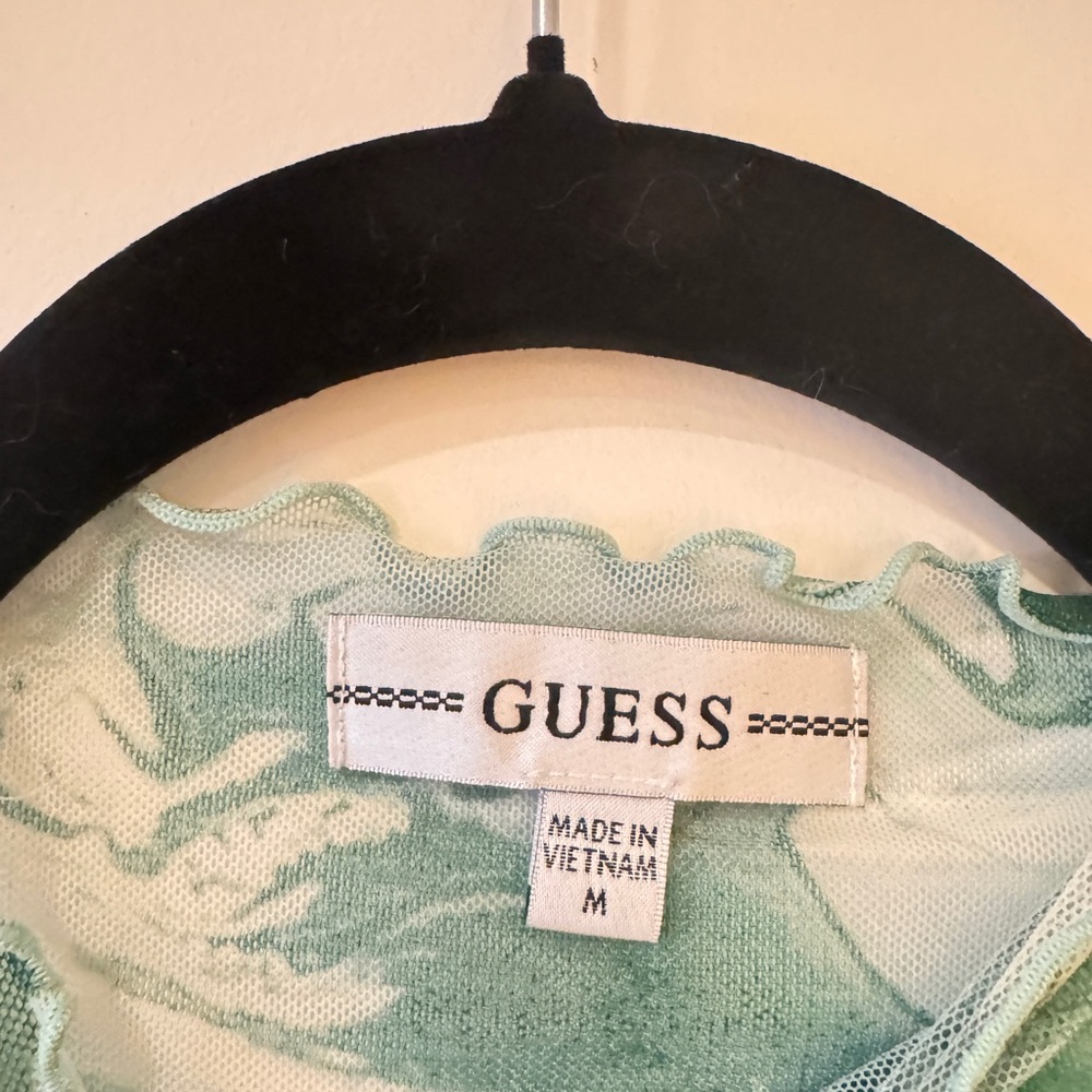 GUESS Elegant Green Marble Dress Short size M - Picture 5 of 5